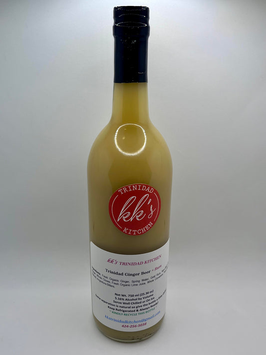 KK's Trinidad Ginger Beer with Rum bottle