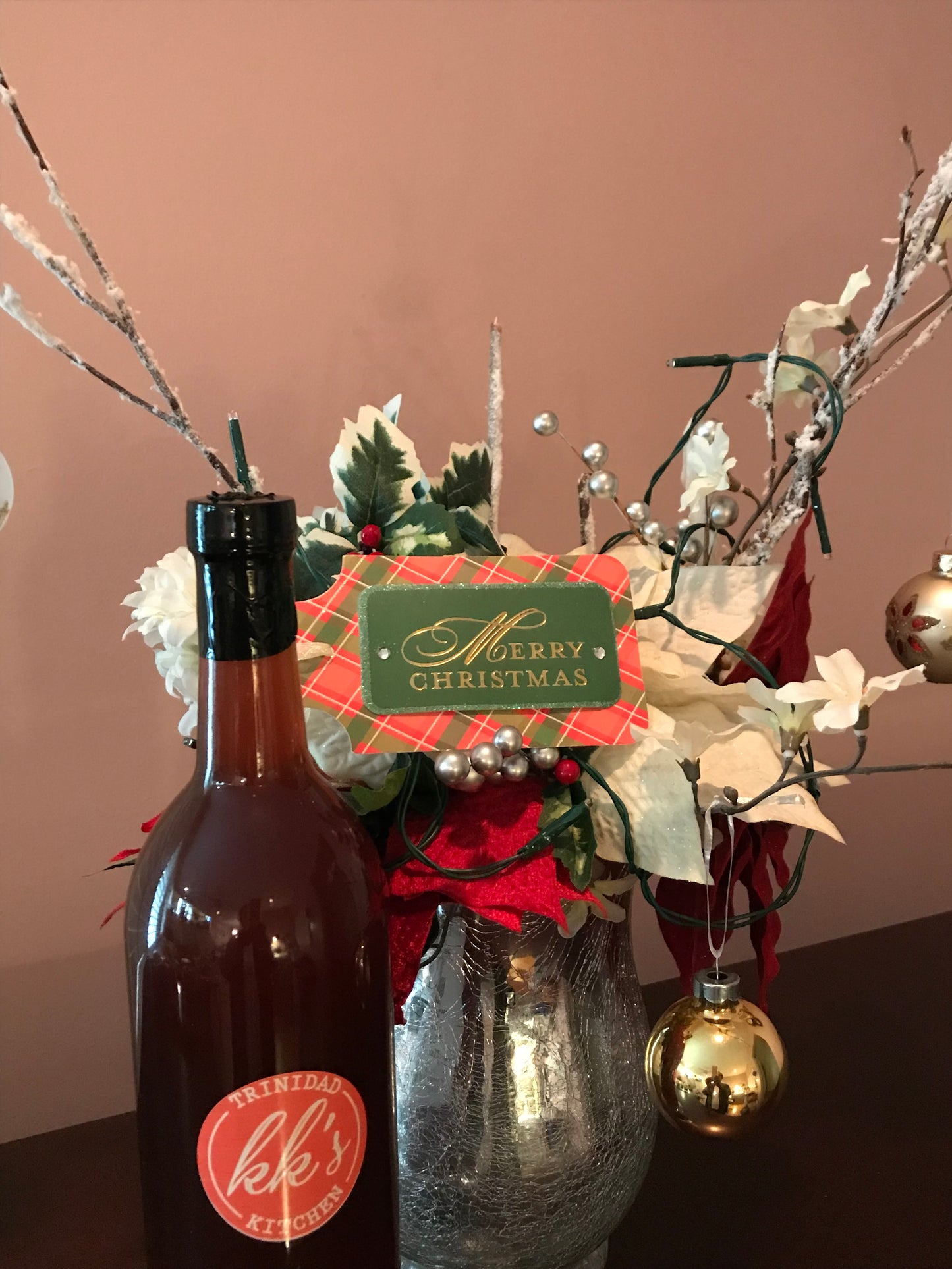 KK's Trinidad Kitchen Rum Punch holiday Christmas bottle