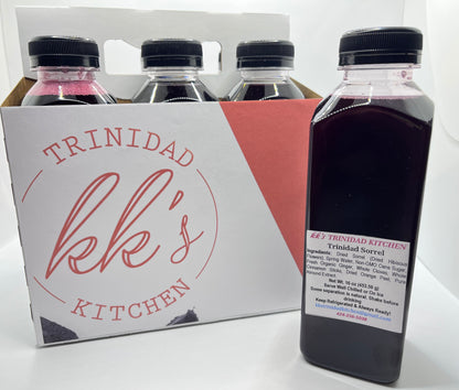 KK's Trinidad Sorrel 6-pack with ingredient label