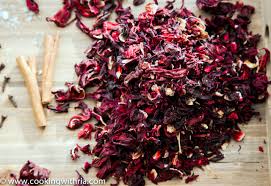 Dried sorrel hibiscus buds used in KK's Trinidad Sorrel drink