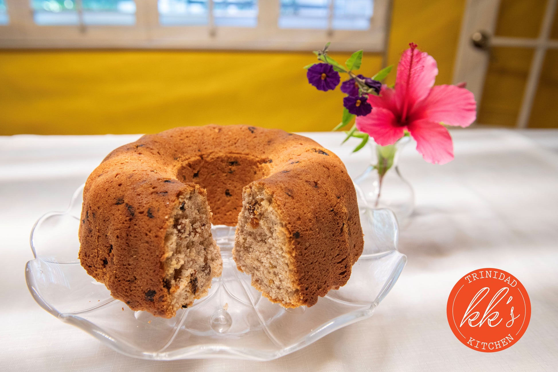 KK's Trinidad Kitchen Coconut Sweet Bread in bundt shape