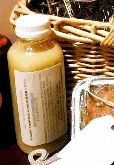 16oz bottle of KK's Trinidad Ginger Beer close-up